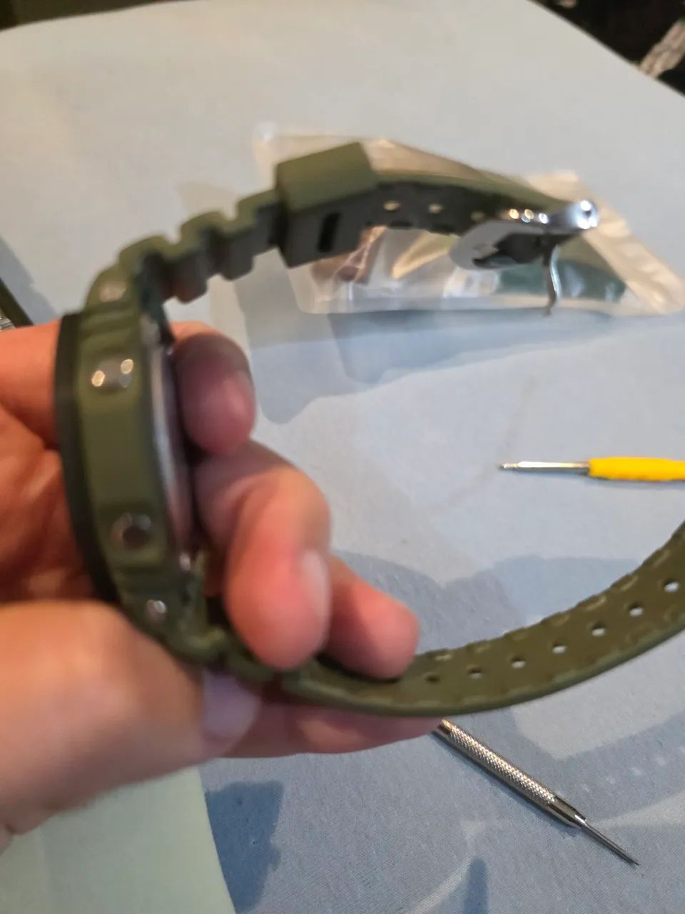 Relógio g shock ga 2100 verde - Foto 3