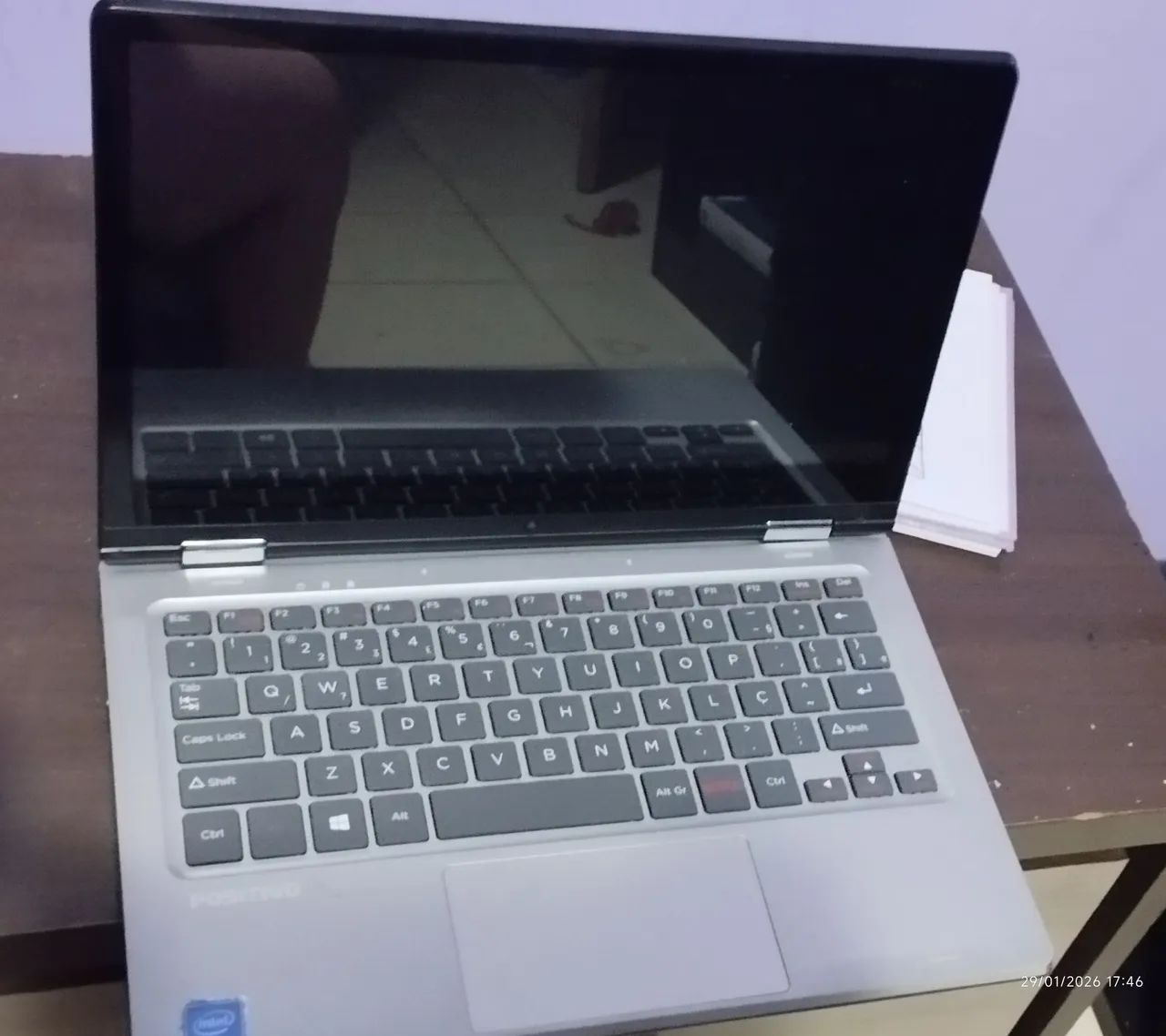 Notebook positivo 2 em 1 com caneta 