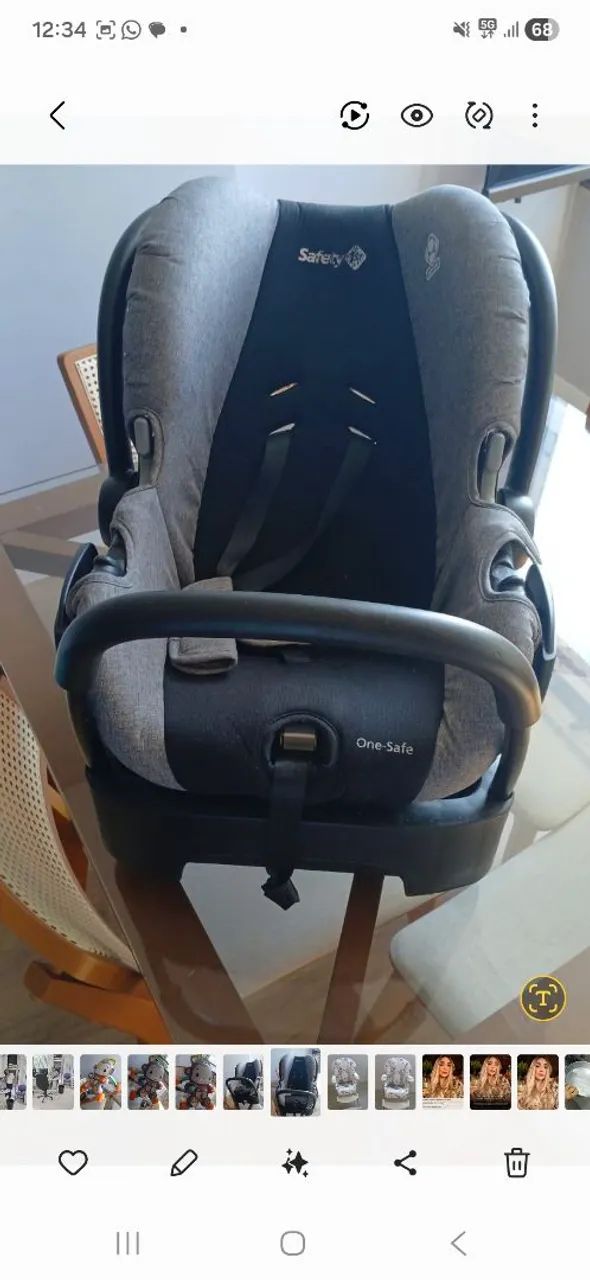 Kit (Carrinho e Bebê Conforto) - Foto 4