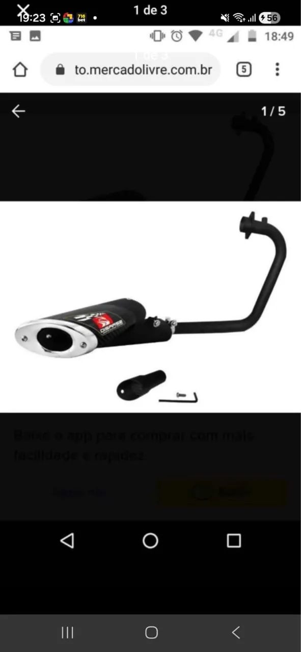 Escapamento cb 300