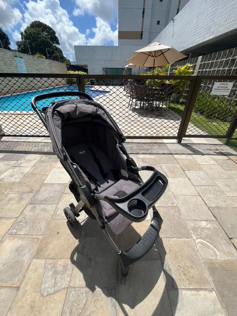 Carrinho Chicco Mini Bravo Plus Travel System com Bebê Conforto e Base - Foto 5