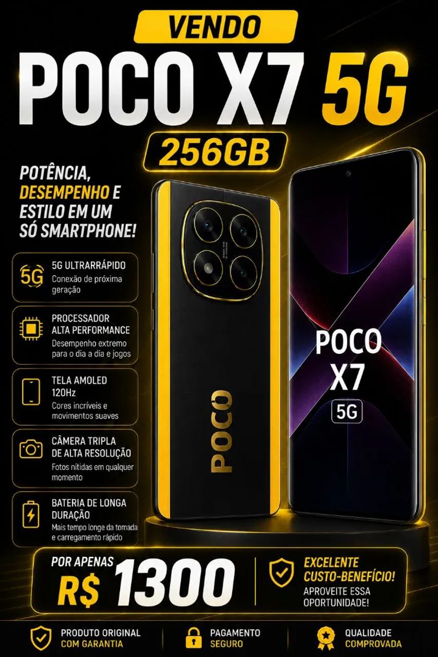 Vendo, Poco X7 5g 