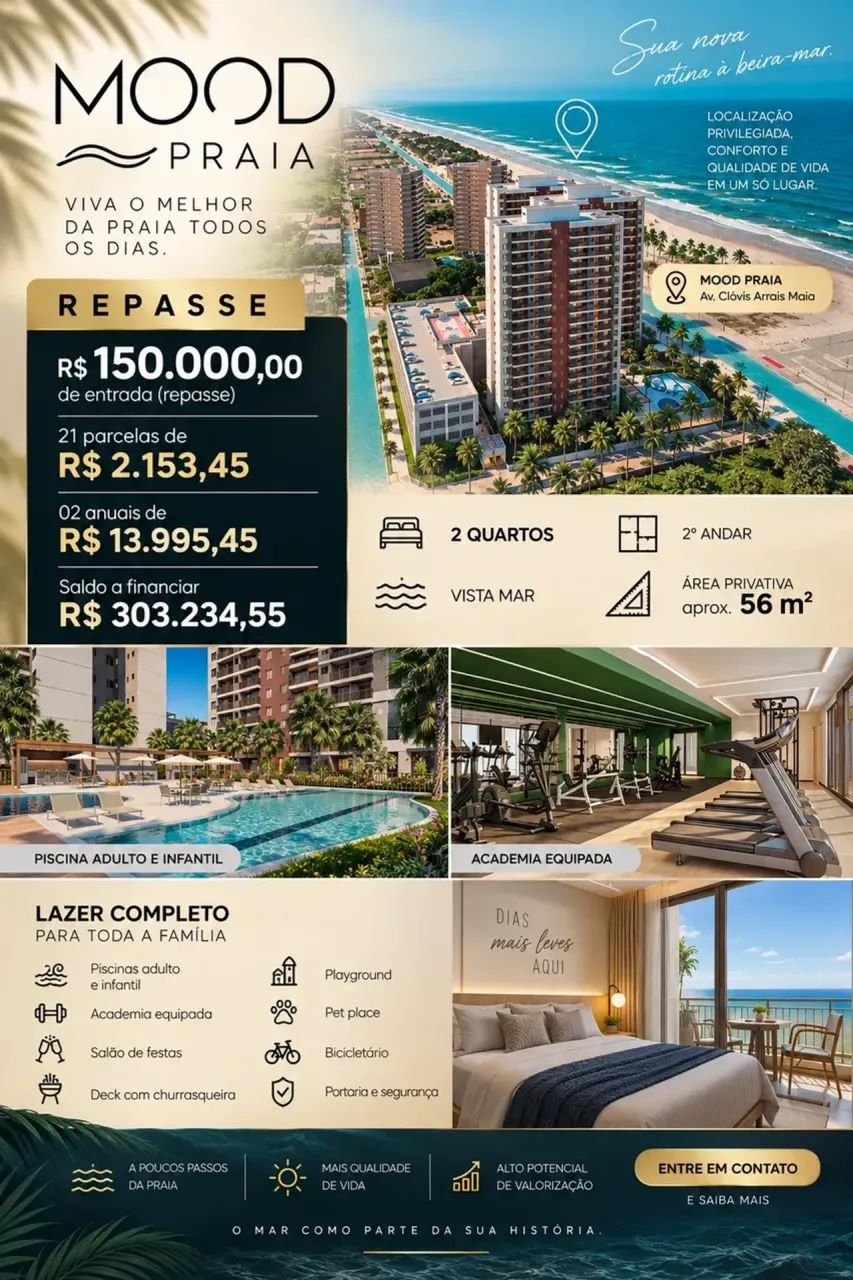 Repasso Agio apartamento Mood praia - Foto 5