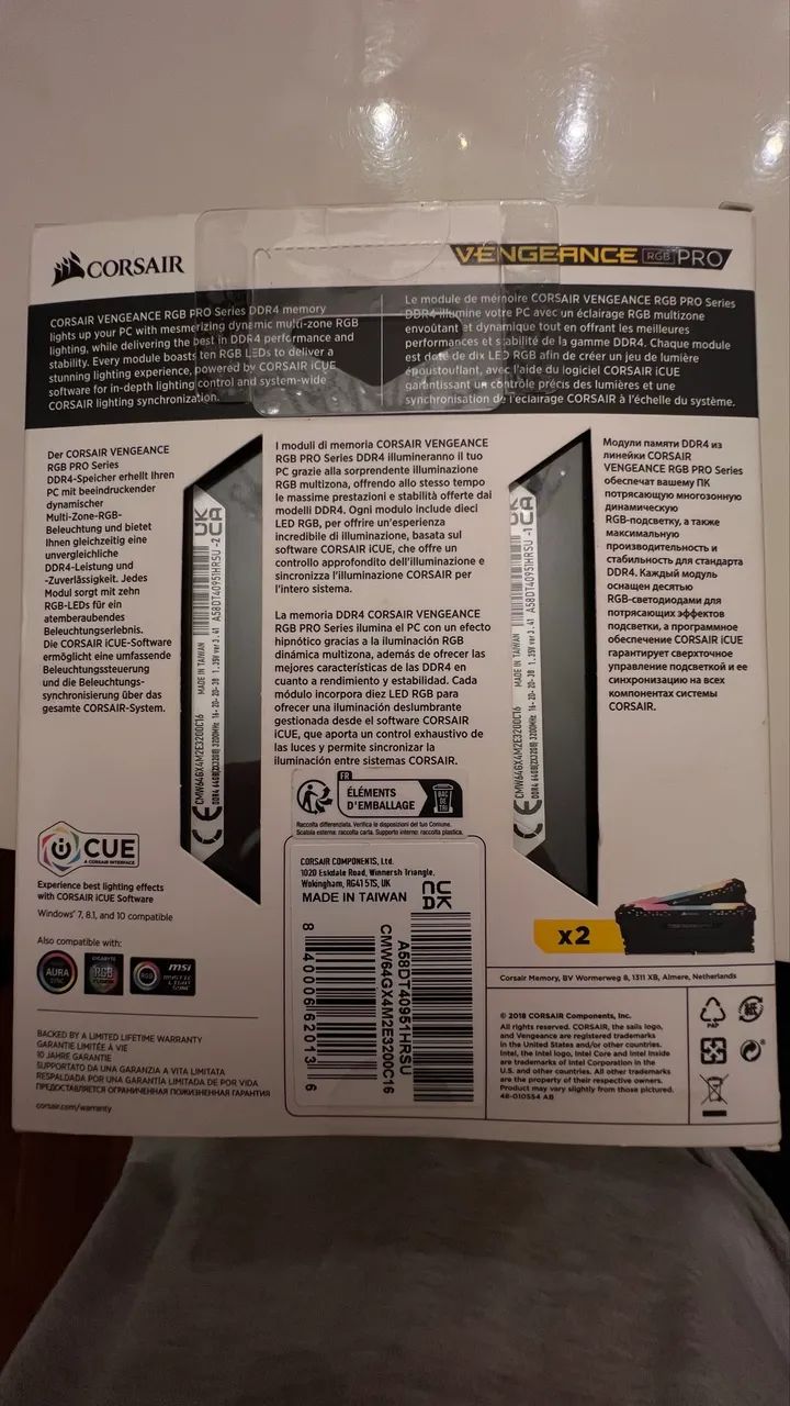 64GB RAM Vengeance Pro RGB  - Foto 4