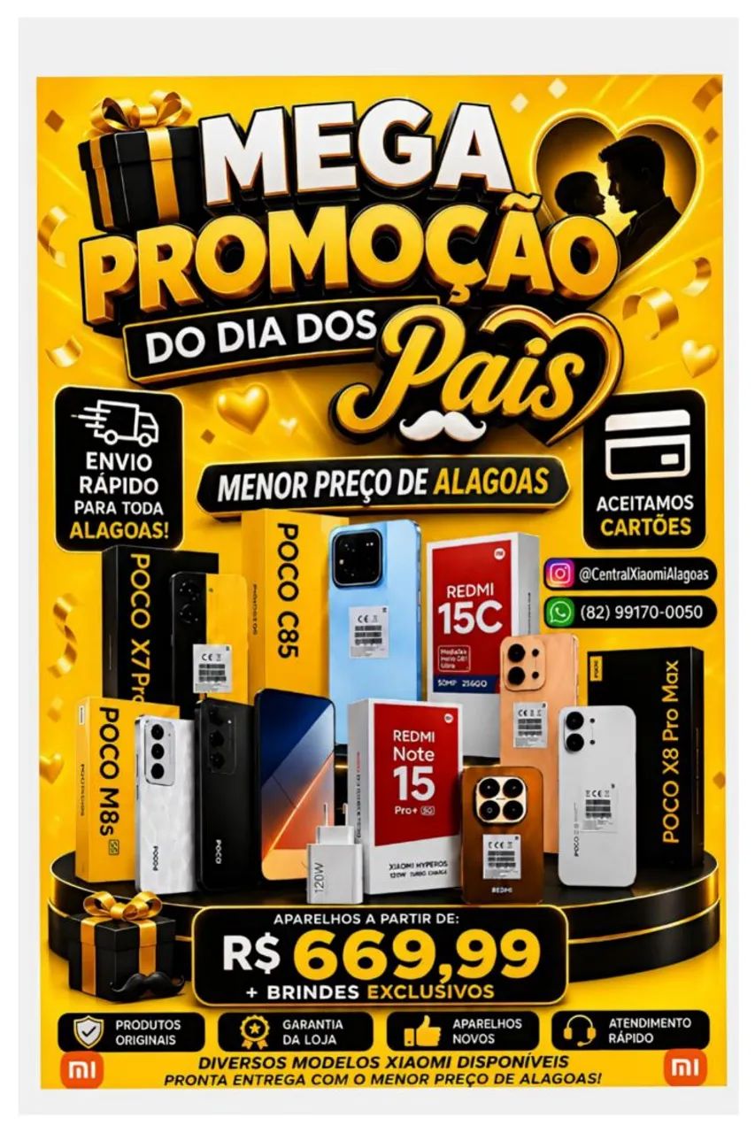 Xiaomi Poco X8 Pro Max 5G e Diversos Modelos Disponíveis a pronta entrega 