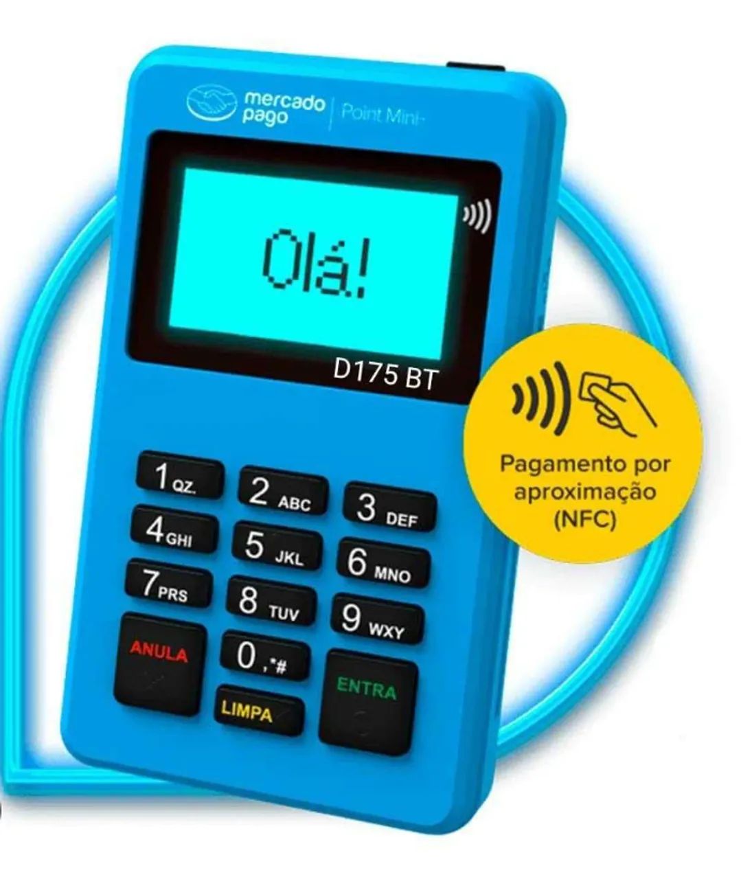 Maquininha de passar cartão Point mini nfc2 mercado pago 