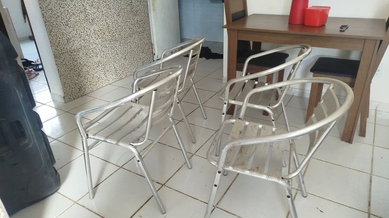 Cadeira de alumínio  - Foto 3