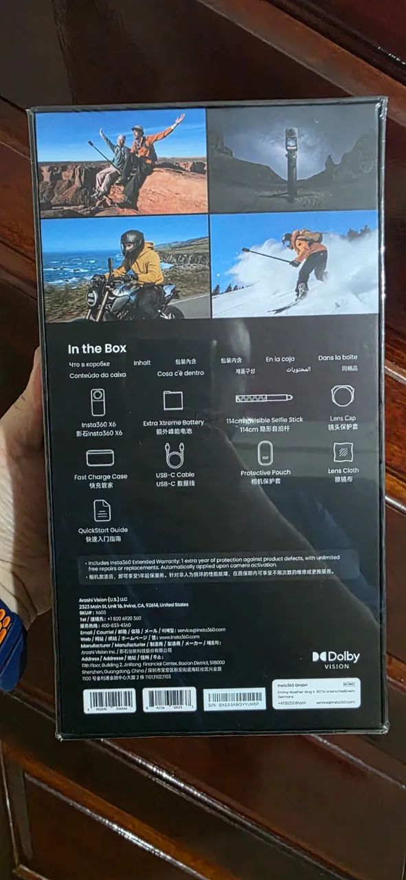 Insta360 X6 Essentials Bundle com Bastão e Bateria Extra Lacrada - Foto 4