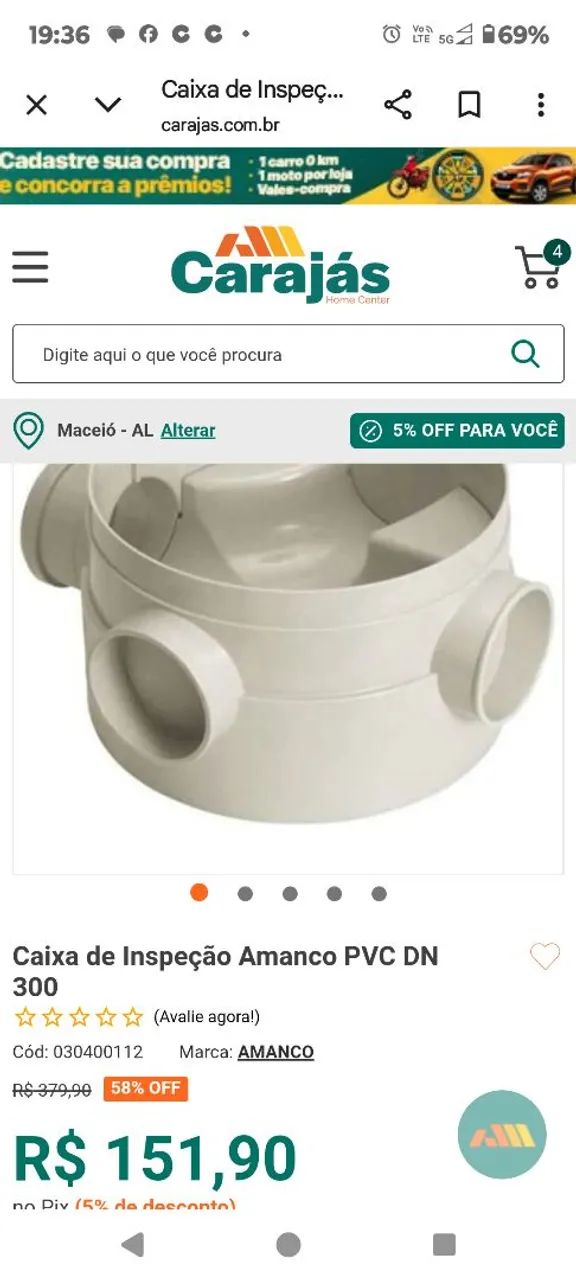 Caixa de inspeção para