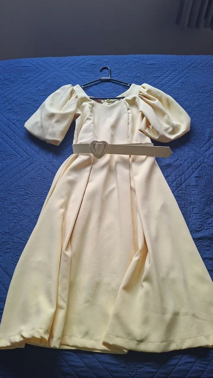 Vestido amarelo manteiga - Foto 4