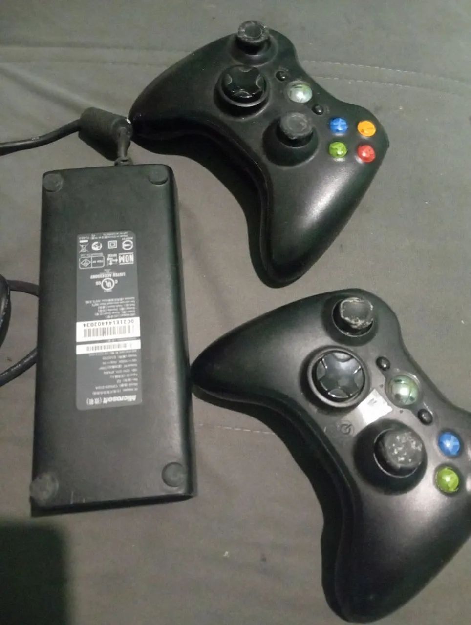 Controles e fonte Xbox 360 original 