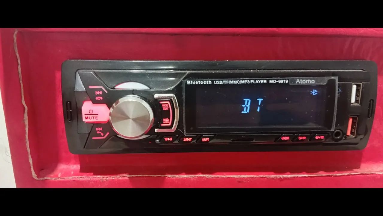 Som mp3 bluetooth Aux e rádio da átomo 