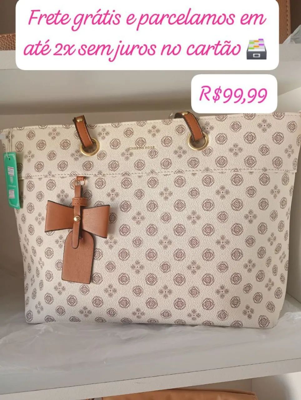 Frete grátis e parcelamos em até 2x sem juros no cartão, bolsas com estilo  - Foto 3