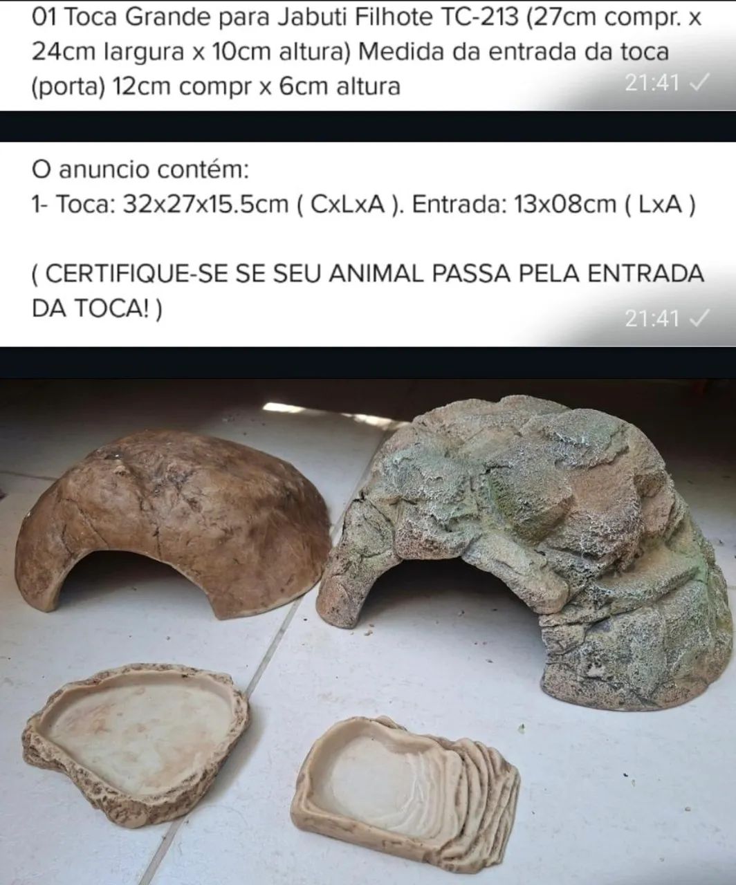 Toca para répteis 