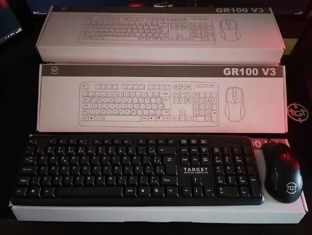 kit teclado e mouse novo