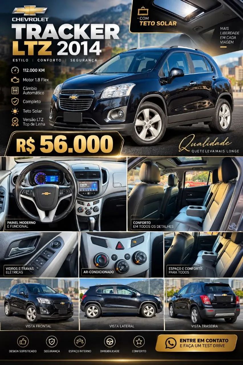 Chevrolet Tracker LTZ 1.8 16V Flex 4X2 Aut. 2014 - Foto 2