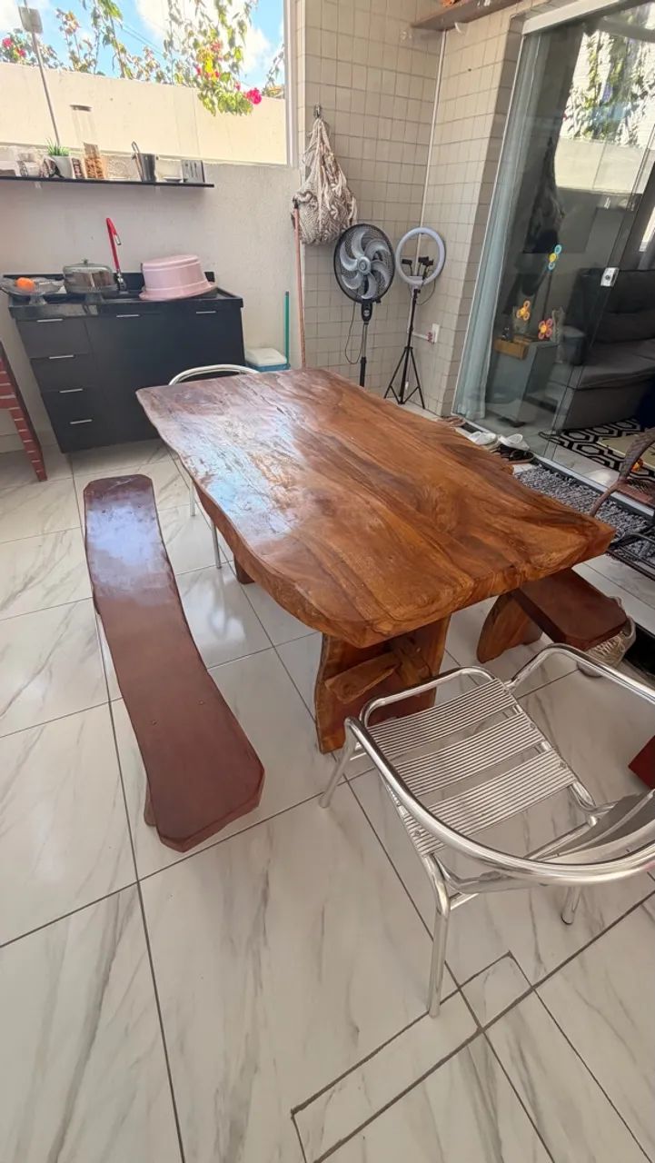 Vendo mesa de madeira  - Foto 4