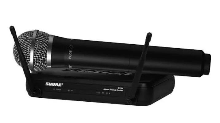 Microfone shure sem fio sxvpg58