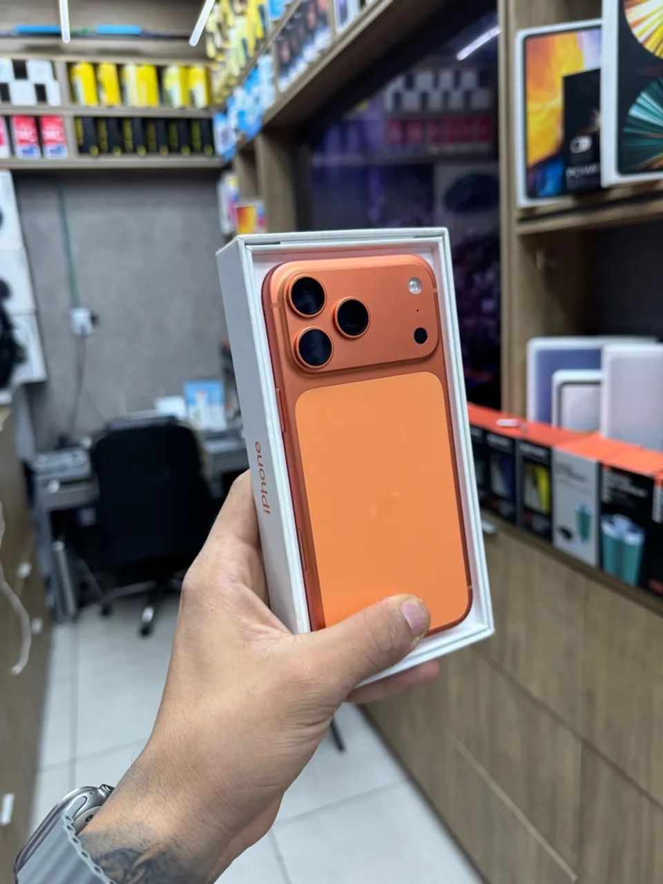IPHONE 17 PRO MAX 512GB ANATEL COM CAIXA E CABO GARANTIA 
