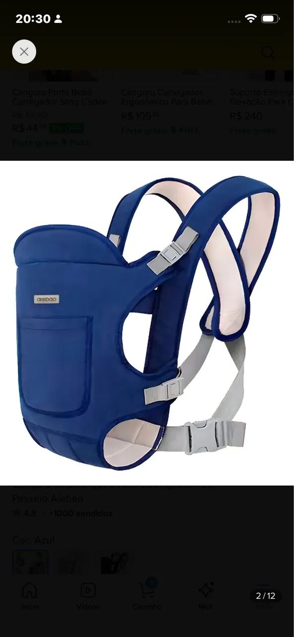 Canguru bebê ergonômico  - Foto 3