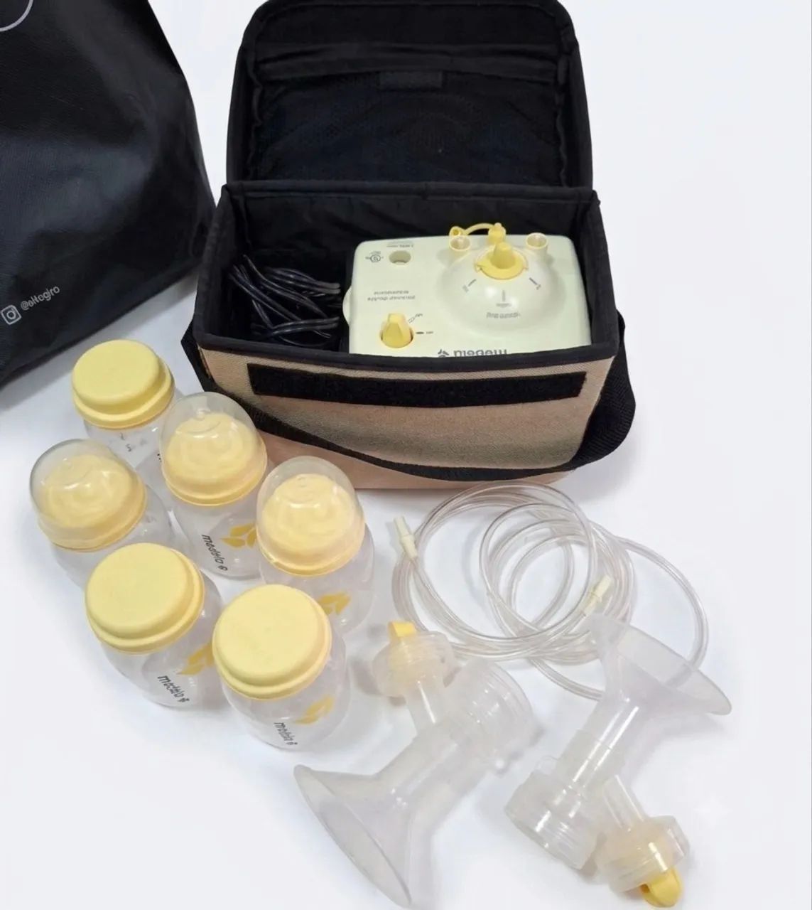 Bomba elétrica extratora de leite dupla marca medela 