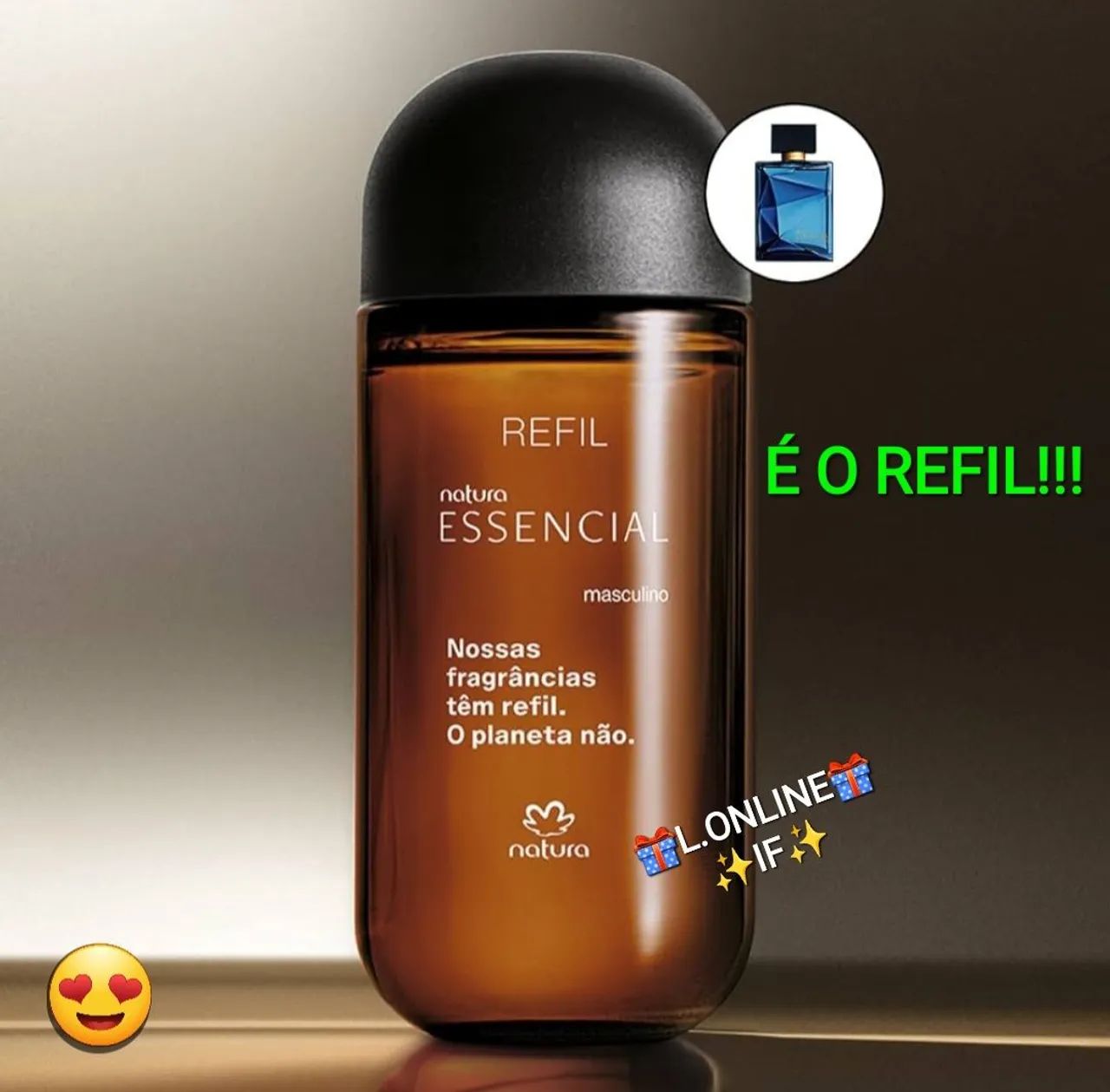 REFIL DO PERFUME ESSENCIAL OUD MASCULINO 100ML NATURA  - Foto 2