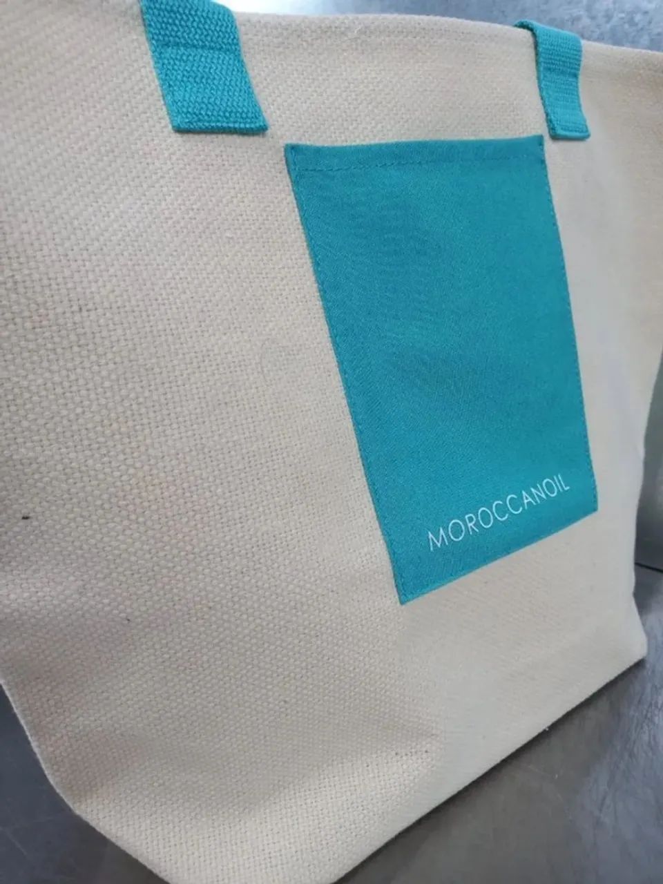 Bolsa Praia Algodão Moroccanoil NOVA - Foto 4
