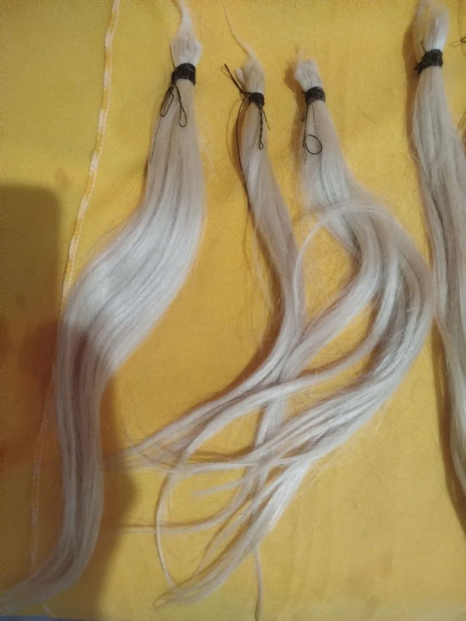 Cabelo Humano Loiro 117 gramas. - Foto 2