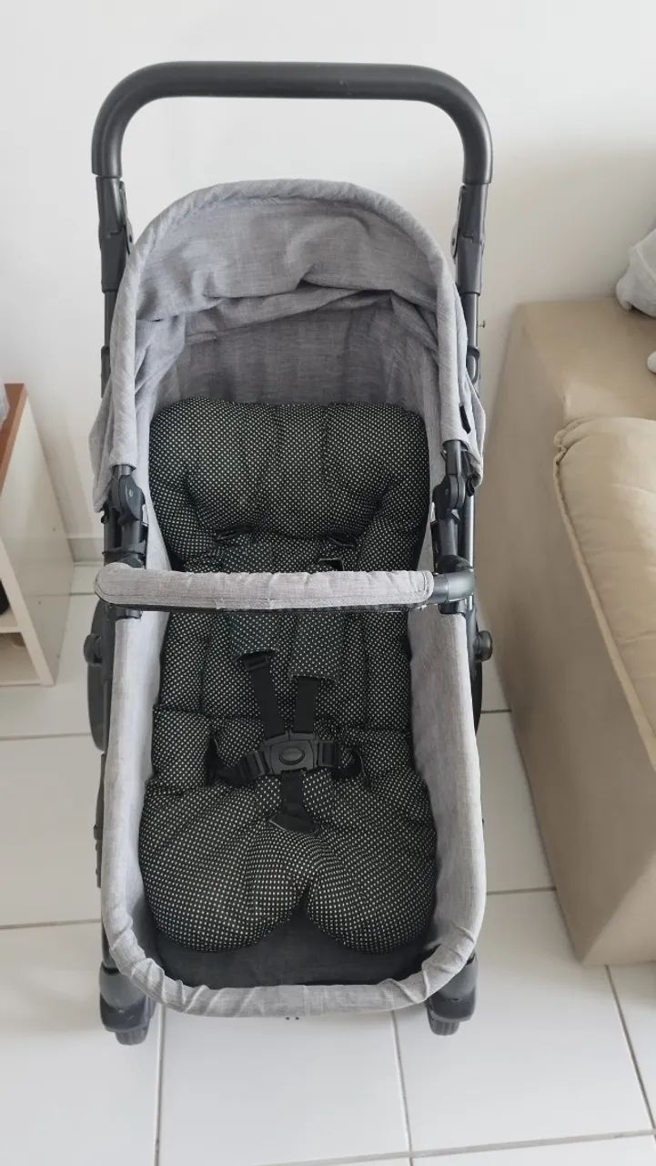 Carrinho de bebê+ bebê conforto  - Foto 4