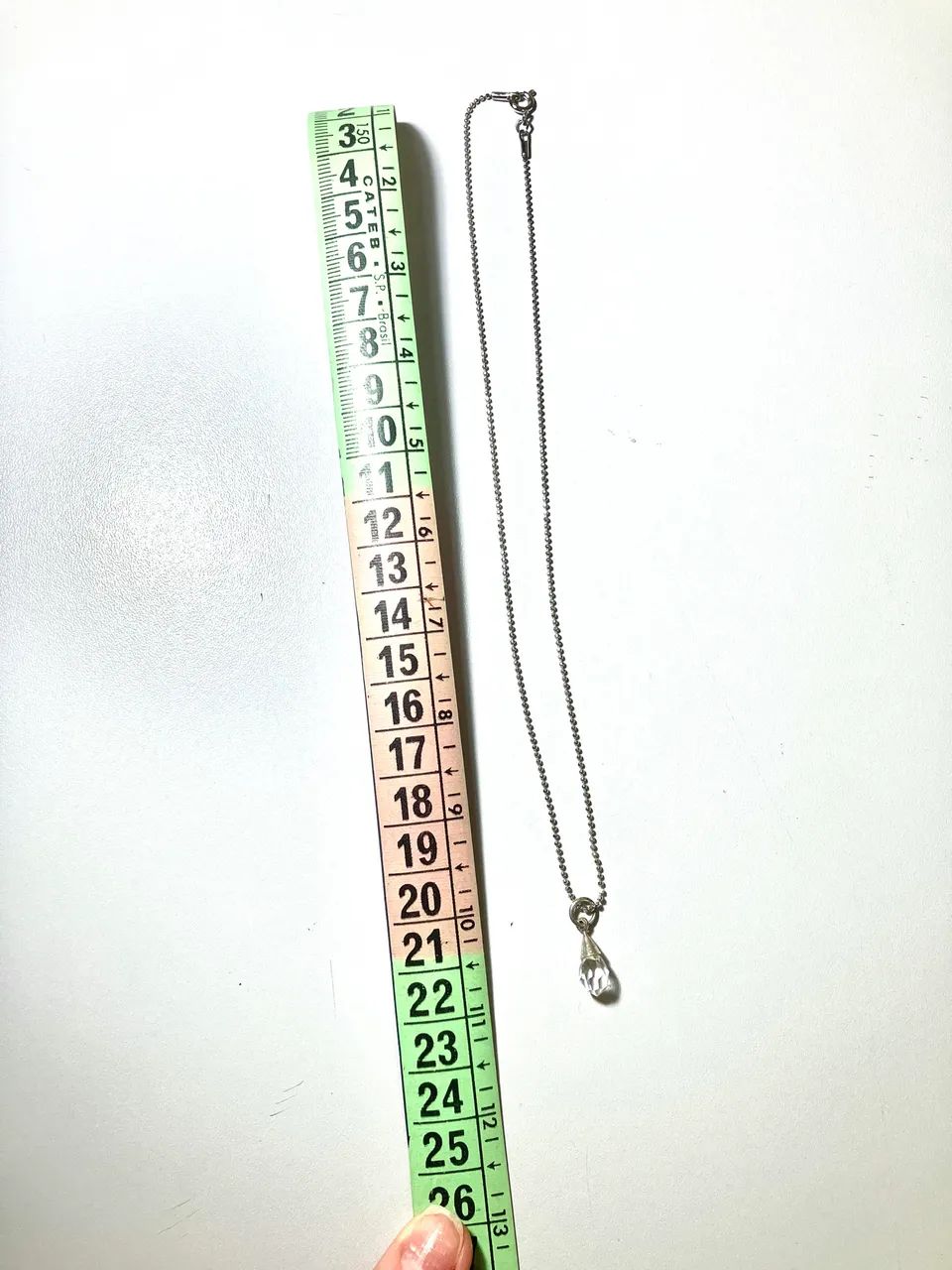 Corrente com pingente de gota bijuteria - Foto 4