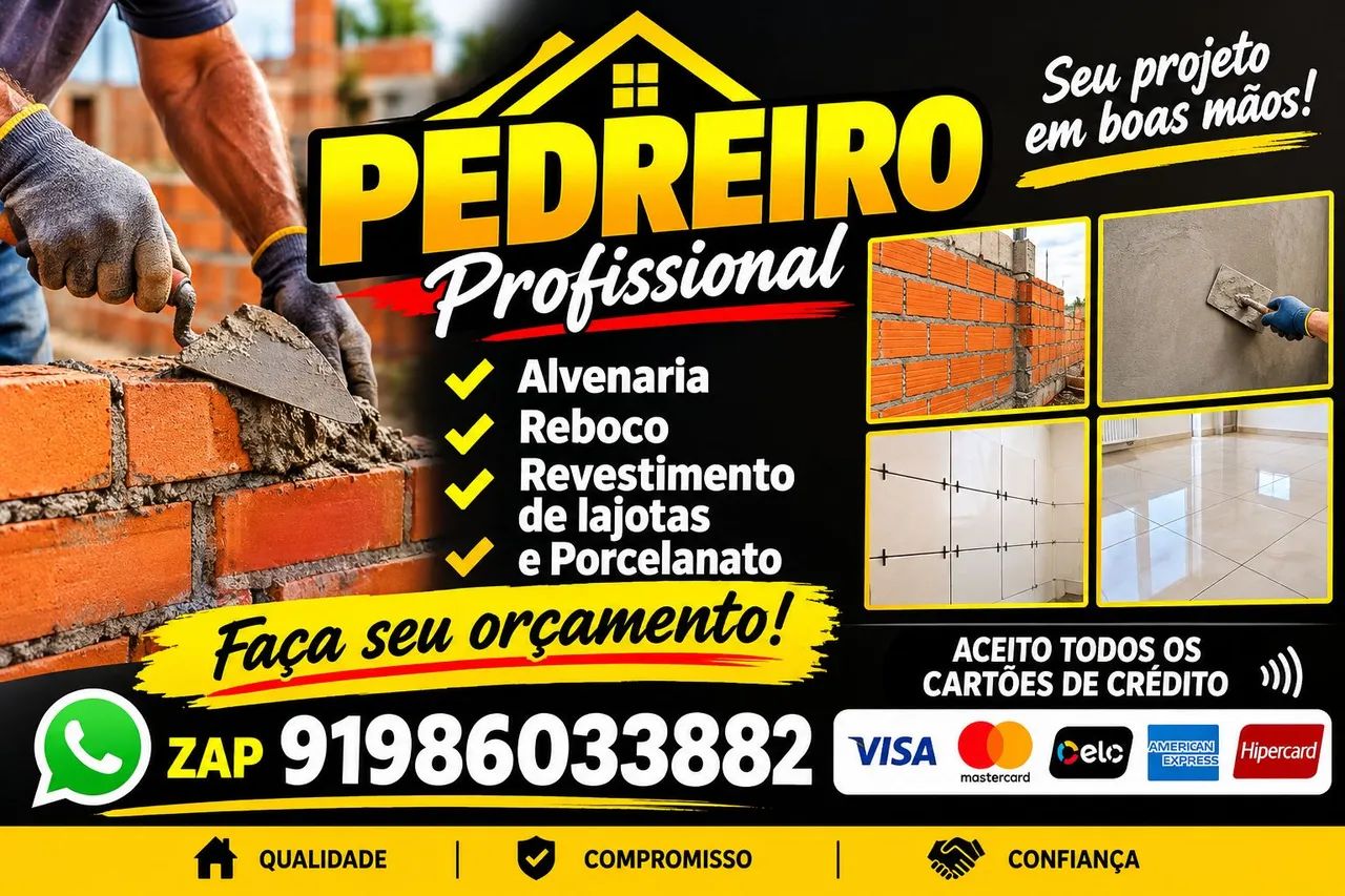 Pedreiro profissional 