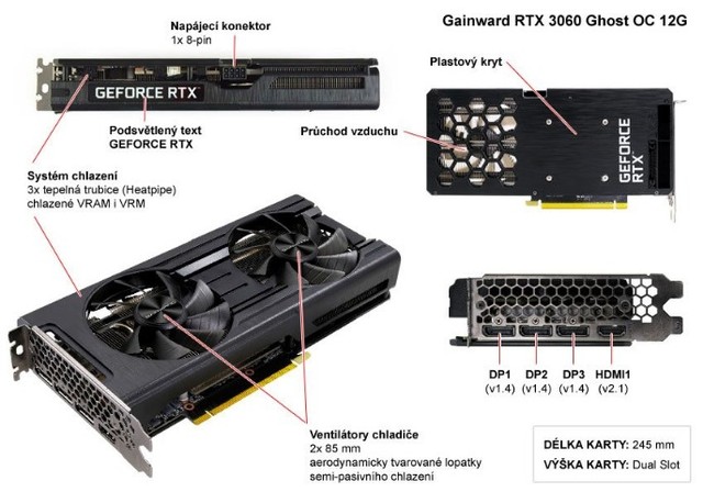 GAINWARD GeForce RTX3060 GHOST OC 12G | www.tspea.org