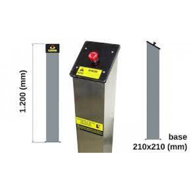 Torre Em Inox Com Botão De Segurança Para Piscina Sodramar - Entrega em Brasília. - Foto 2