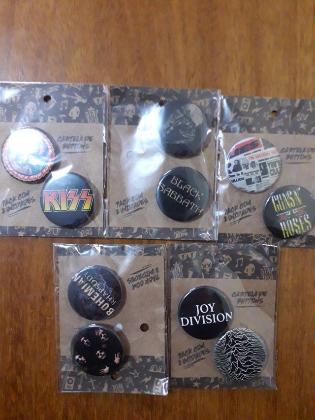Cartelas de Buttons 