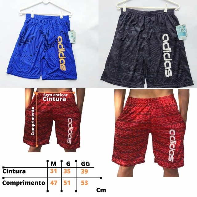 short praia masculino adidas