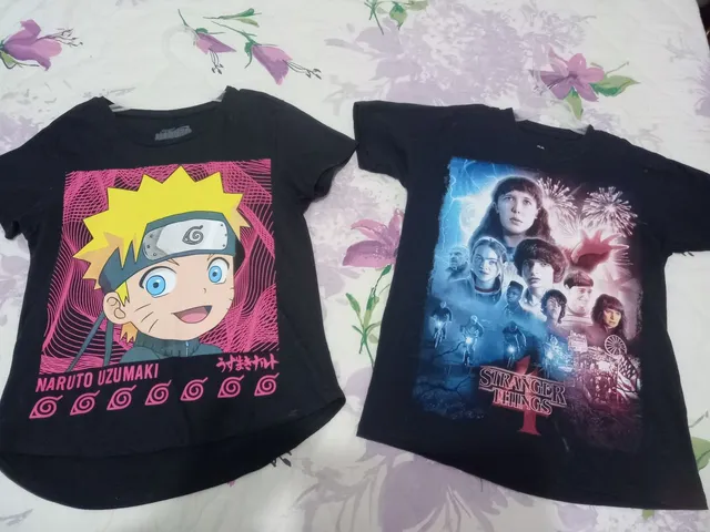 Camiseta infantil Sasuke roxa, Naruto