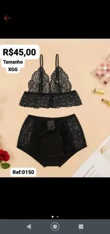 Lingerie linda e maravilhosa super confortável tamanho GG/EXgg