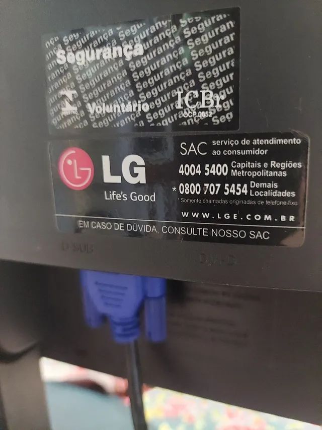Monitor LG Led 20 top , entrego 