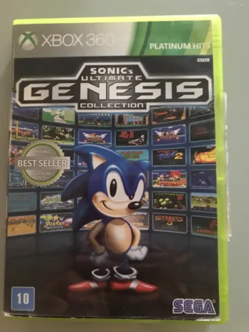 GTAGAMES - XBOX 360. SONIC ULTIMATE GENESIS. 40 JOGOS DE MEGADRIVE. NOVO.