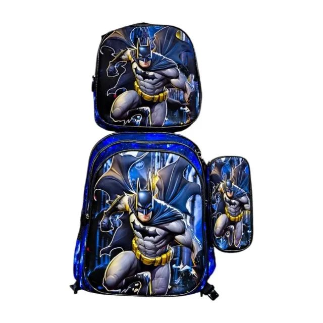  Kit Mochila Escolar de costas 3D