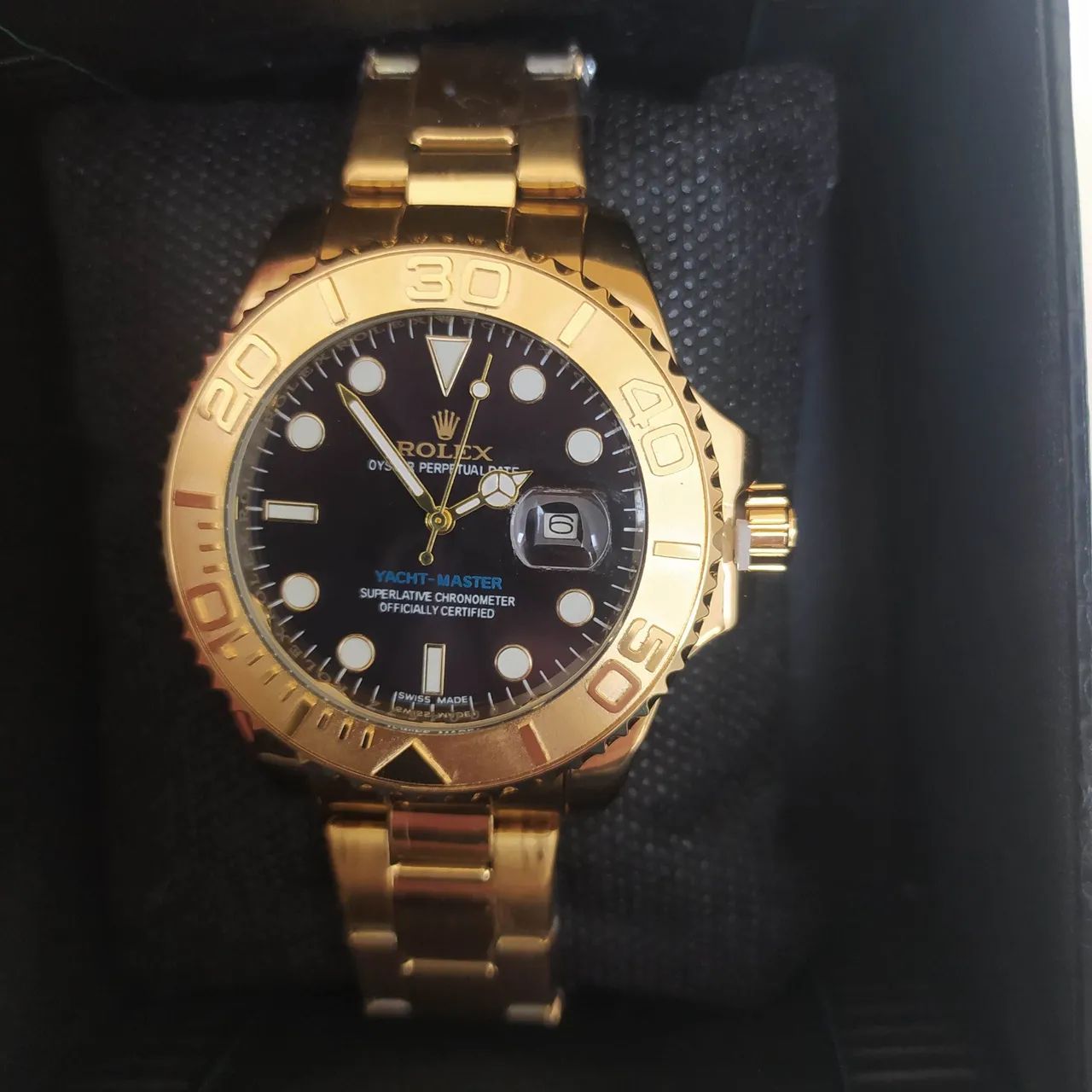 Relógio Rolex Yacht-Master Dourado  - Foto 2