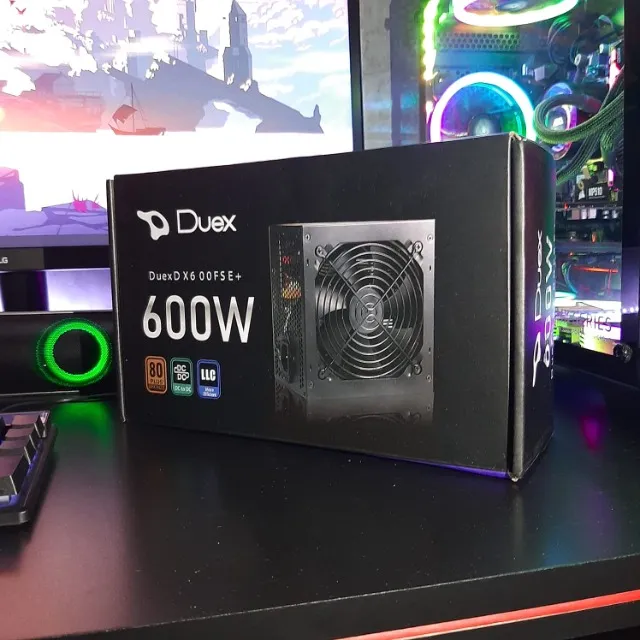 Potência e Eficiência para seus Jogos: Fonte Gamer Duex DX600FSE+ 80 Plus Bronze PFC Ativo