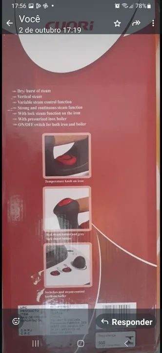 Ferro a vapor profissional - Foto 4