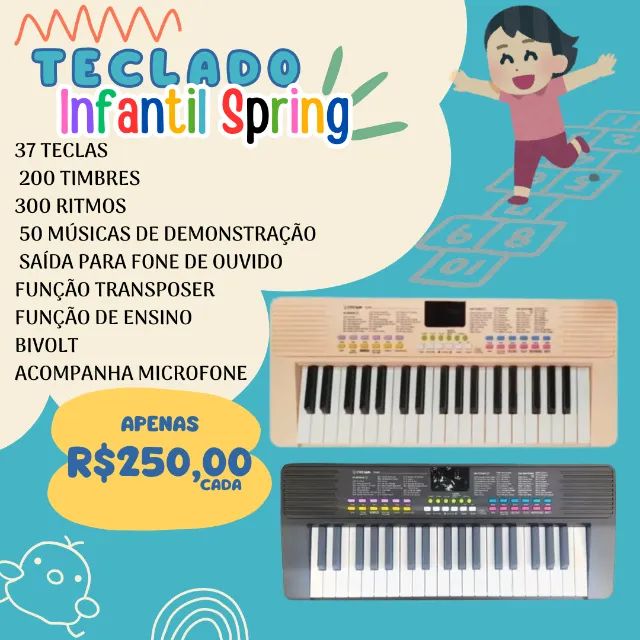 Teclado Infantil Spring 
