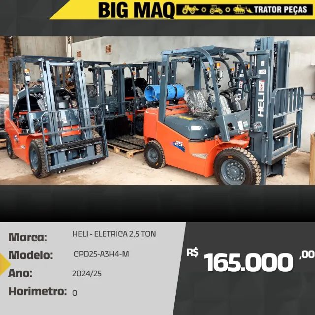 EMPILHADEIRA HELI 2,5 TON - NOVA 2024 - ELÉTRICA / GÁS GLP - Foto 6
