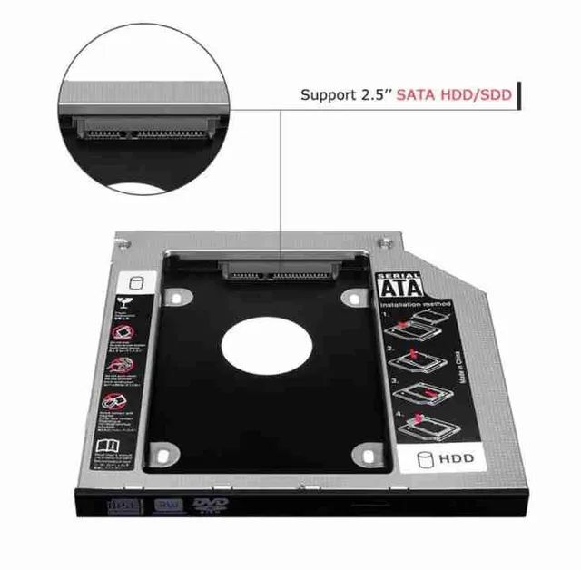 Caddy 9.5mm 12.7mm para Notebook *) - Foto 3