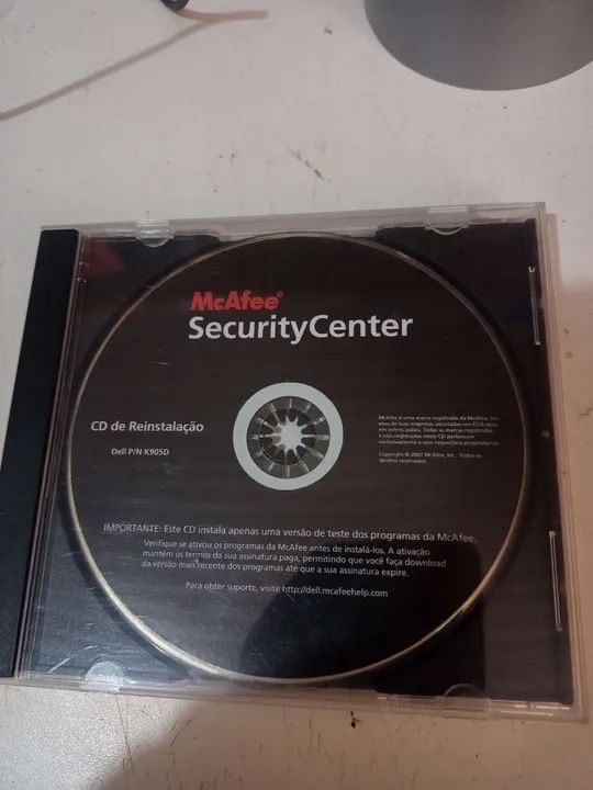 Cd McAfee. Relíquia. Coleçao.