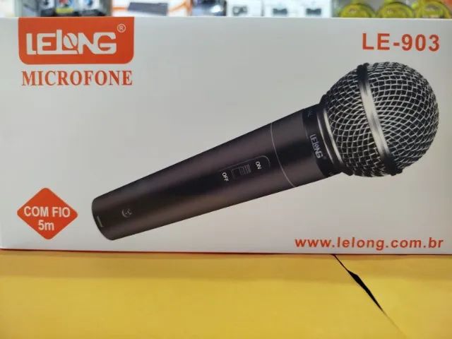Microfone com fio de 5M (Distribuidora Jk Eletrônicos) Qualidade e Honestidade - Foto 4