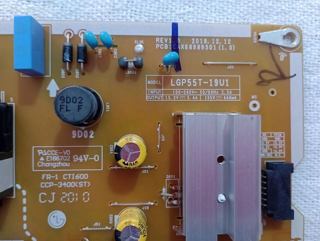 Placa fonte para TV LG 55UN7310PSC - Foto 3