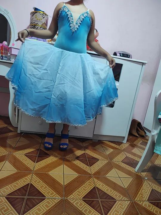 Vestido para apresentação de ballet ou fantasia de princesa  - Foto 4
